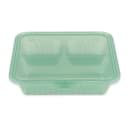 GET 4 3/4" Square To Go Food Containers, Polypropylene, Jade (EC-16-JA) thumbnail 3