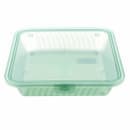 GET 4 3/4" Square To Go Food Containers, Polypropylene, Jade (EC-17-JA) thumbnail 2