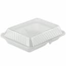 GET Rectangular To Go Food Container - 8" x 5 1/2", Polypropylene, Clear (EC-19-CL) thumbnail 2