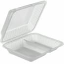 GET Rectangular To Go Food Container - 8" x 5 1/2", Polypropylene, Clear (EC-19-CL) thumbnail 3