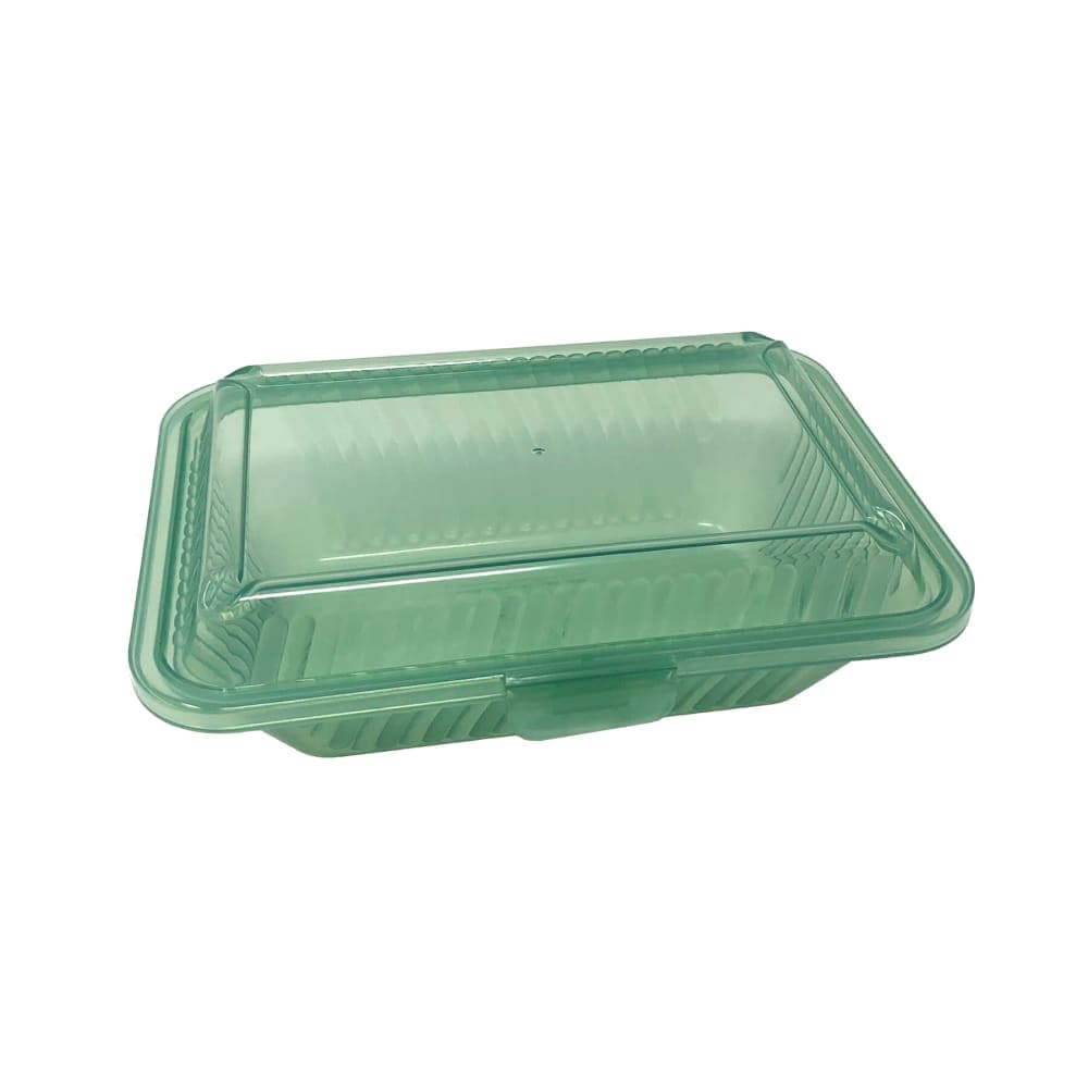 GET Rectangular To Go Food Container - 8" x 5 1/2", Polypropylene, Jade (EC-19-JA)