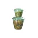 GET 14 oz Side Dish/Sauce Cup w/ Lid - Polypropylene, Jade (EC-21-JA) thumbnail 2