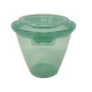 GET 14 oz Side Dish/Sauce Cup w/ Lid - Polypropylene, Jade (EC-21-JA) thumbnail 3