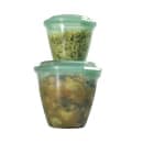 GET 14 oz Side Dish/Sauce Cup w/ Lid - Polypropylene, Jade (EC-21-JA) thumbnail 4