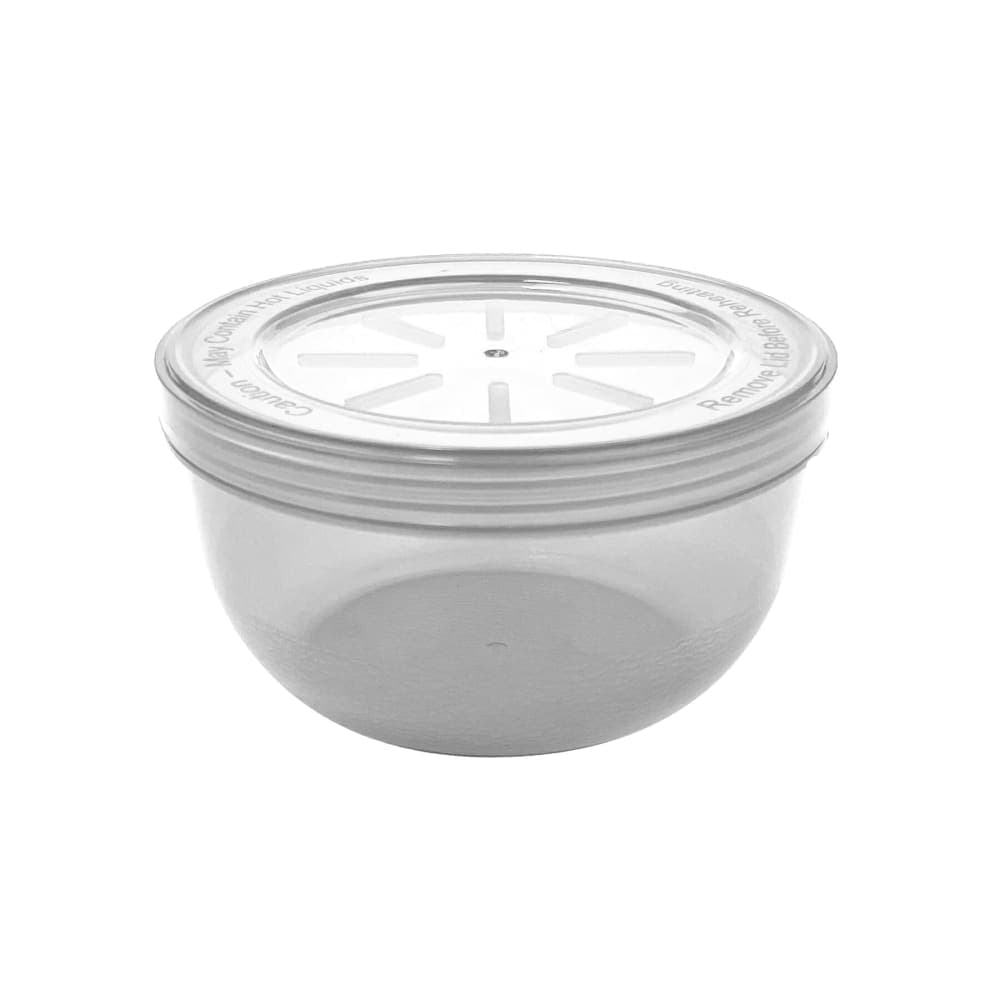 GET 14 oz Side Dish/Soup Container w/ Lid - Polypropylene, Clear (EC-23-1-CL)