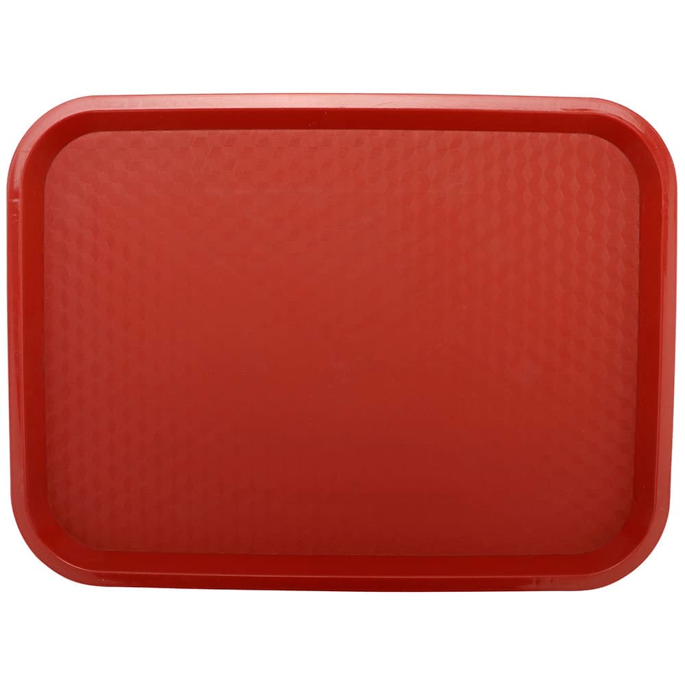 GET Plastic Fast Food Tray - 16 1/4"L x 12"W, Red (FT-16-R)