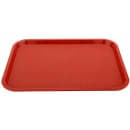 GET Plastic Fast Food Tray - 16 1/4"L x 12"W, Red (FT-16-R) thumbnail 2