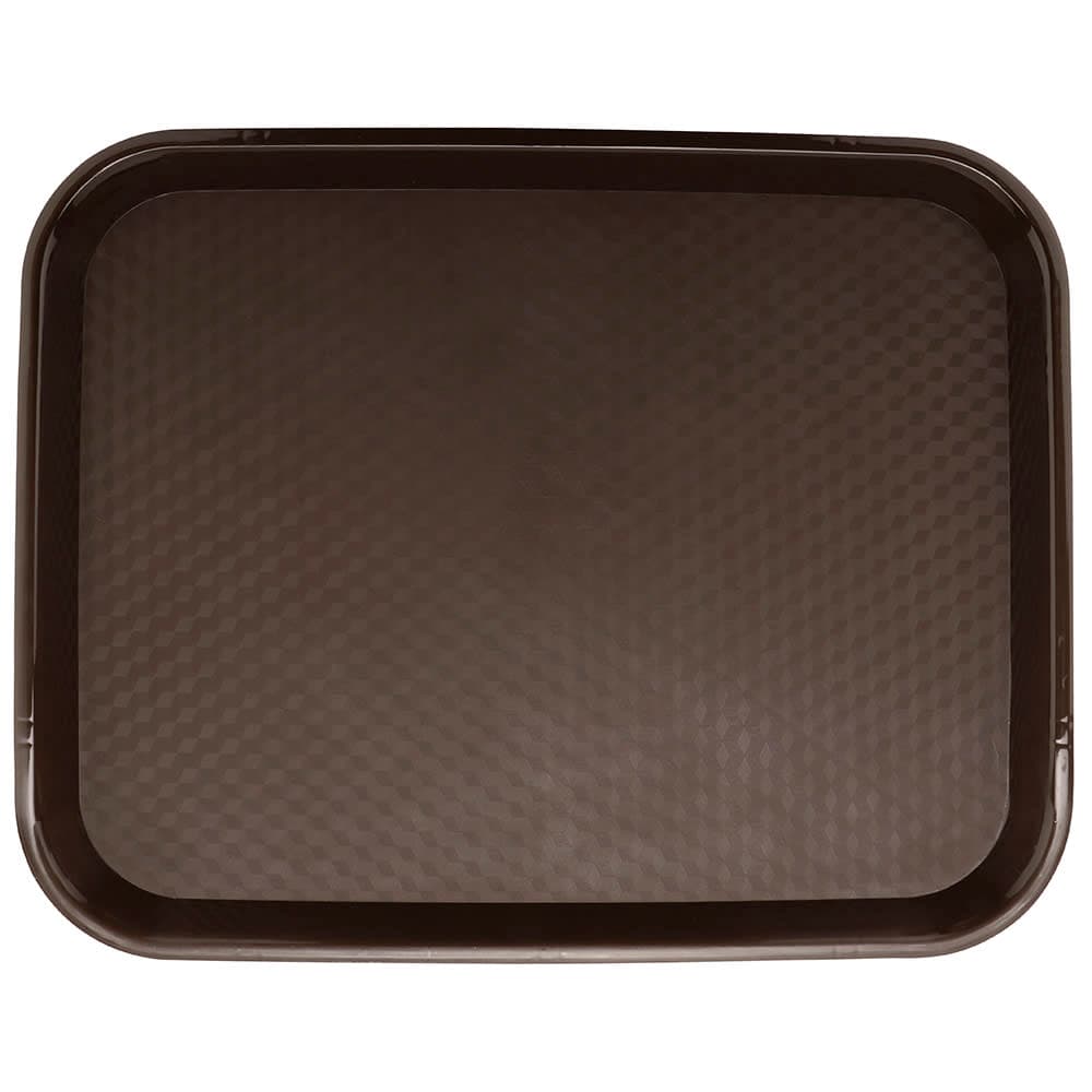 GET Plastic Fast Food Tray - 17 1/2"L x 14"W, Brown (FT-18-BR)