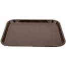 GET Plastic Fast Food Tray - 17 1/2"L x 14"W, Brown (FT-18-BR) thumbnail 2
