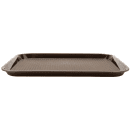 GET Plastic Fast Food Tray - 17 1/2"L x 14"W, Brown (FT-18-BR) thumbnail 3