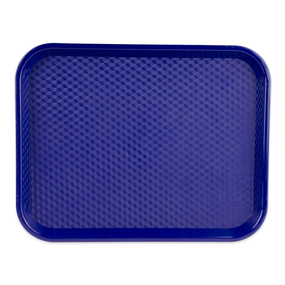 GET Plastic Fast Food Tray - 17 1/2"L x 14"W, Cobalt Blue (FT-18-CB)