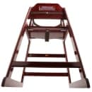 GET 29" Wood High Chair w/ Waist Strap, Mahogany (HC-100-MOD-M) thumbnail 13