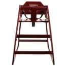 GET 29" Wood High Chair w/ Waist Strap, Mahogany (HC-100-MOD-M) thumbnail 4