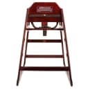 GET 29" Wood High Chair w/ Waist Strap, Mahogany (HC-100-MOD-M) thumbnail 7