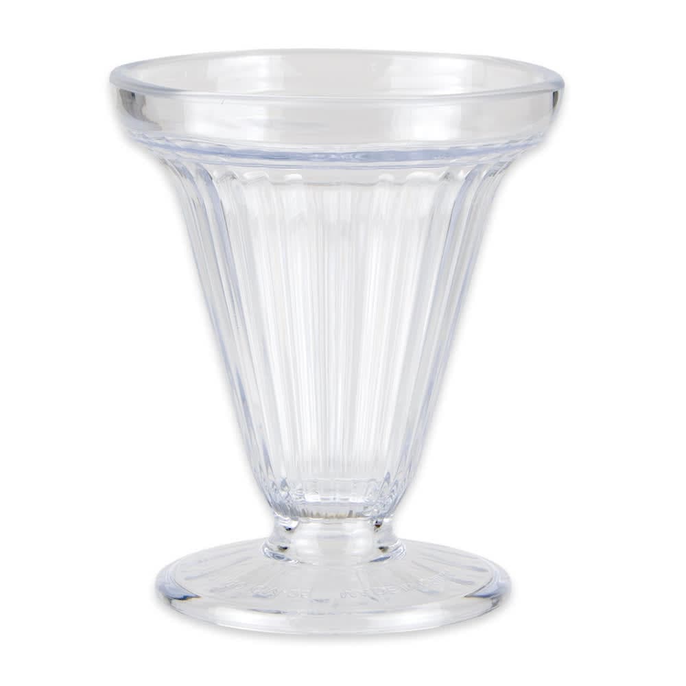 GET 6 oz Footed Ice Cream Cup - Plastic, Clear (ICM-25-CL)