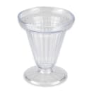 GET 6 oz Footed Ice Cream Cup - Plastic, Clear (ICM-25-CL) thumbnail 2