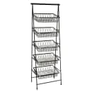 GET 5 Tier Tilted Pane Stand - 23 1/2"W x 14"D x 64"H, Metal, Black (IR-951T-BK) thumbnail 2