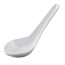 GET Won-Ton Soup Spoon, Melamine, White (M-6030-W) thumbnail 2