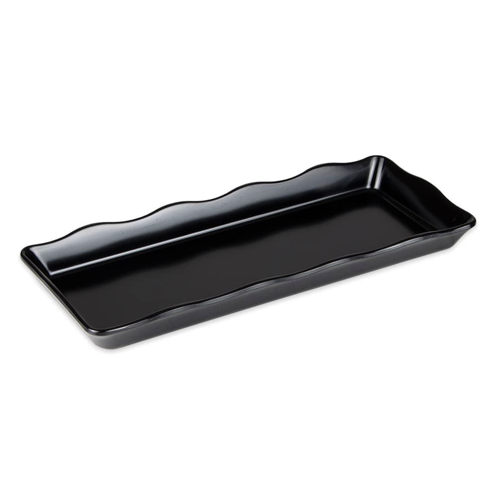 GET Rectangular Display Tray, 14" x 5 1/2", Melamine, Black (ML-154-BK)