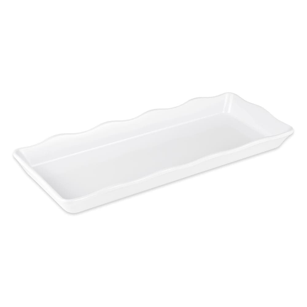 GET Rectangular Display Tray, 14" x 5 1/2", Melamine, White (ML-154-W)