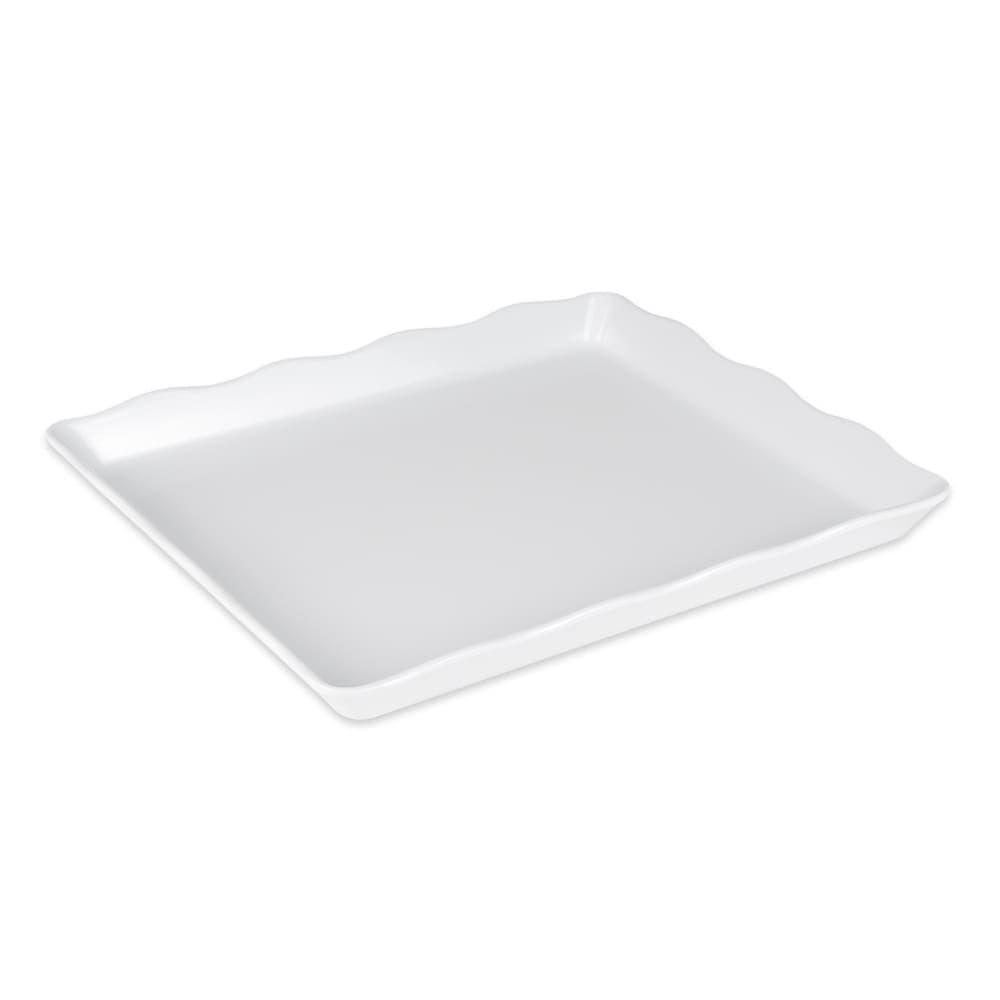 GET Rectangular Display Tray, 14" x 11 1/2", Melamine, White (ML-155-W)