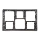 GET Full-Size Tile for Round Square w/ (6) Cut-Outs, Melamine, Black (ML-162-BK) thumbnail 2