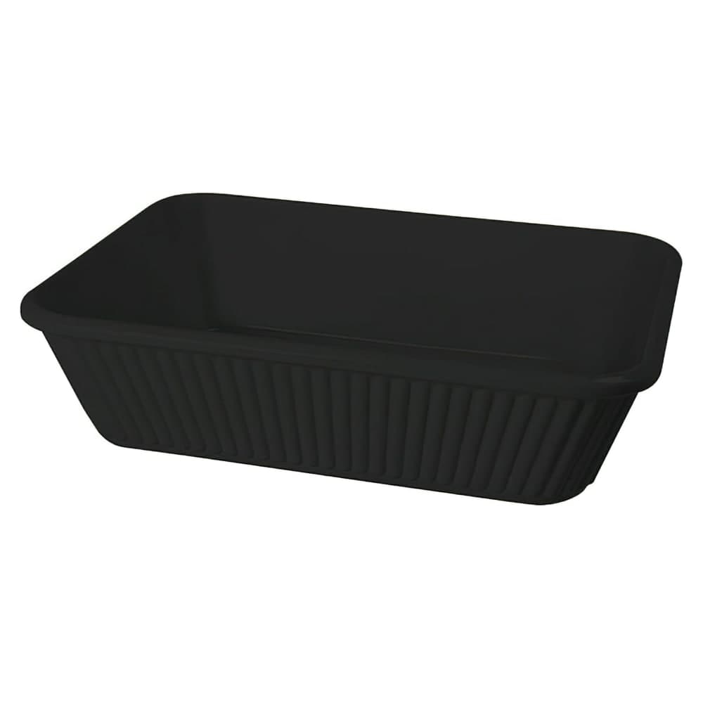 GET 3 qt Rectangular Casserole Dish - Melamine, Black (ML-177-BK)