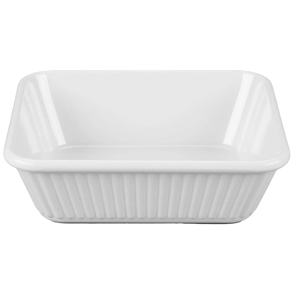 GET 3 qt Rectangular Casserole Dish - Melamine, White (ML-177-W)