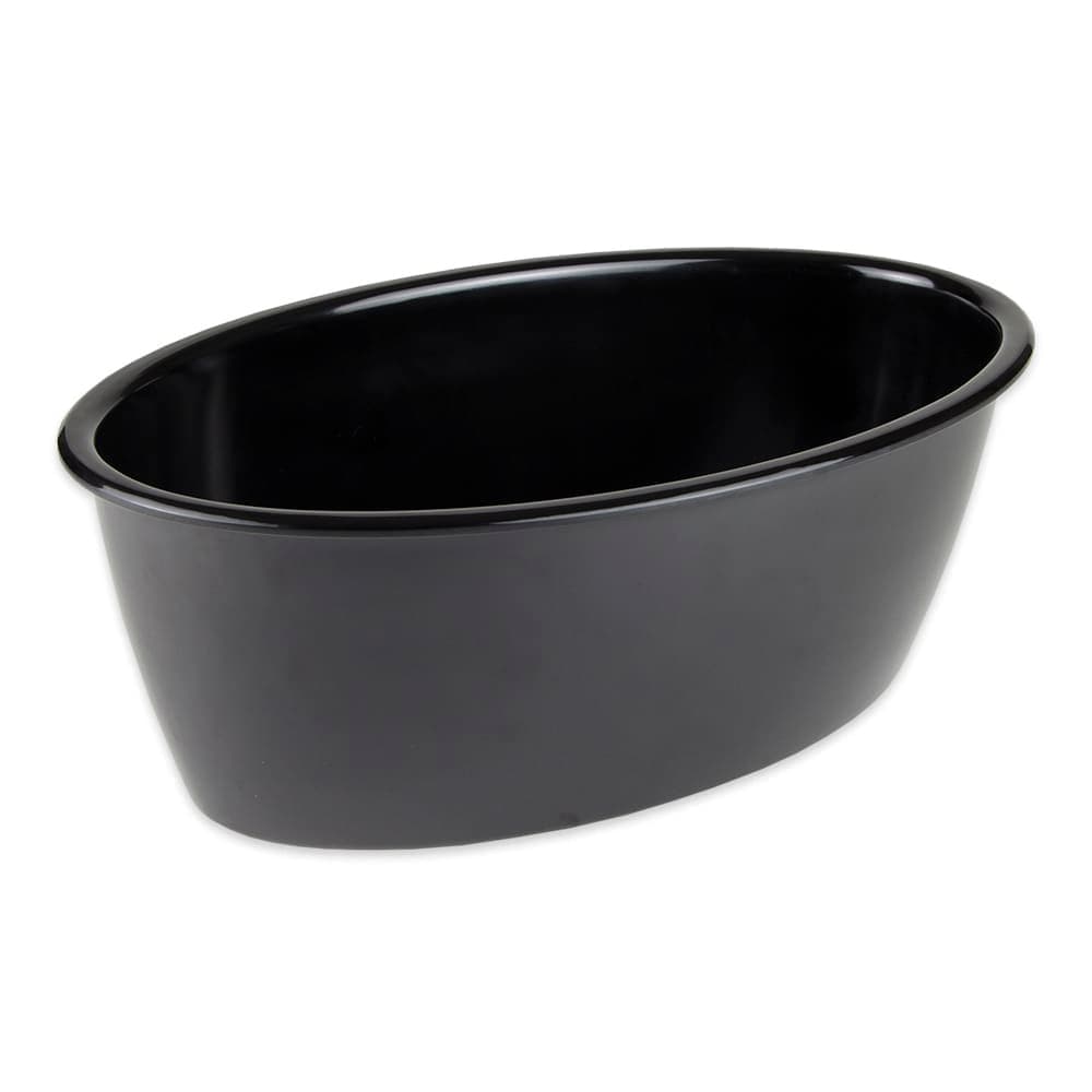 GET 9 qt Oval Casserole Dish - Melamine, Black (ML-184-BK)