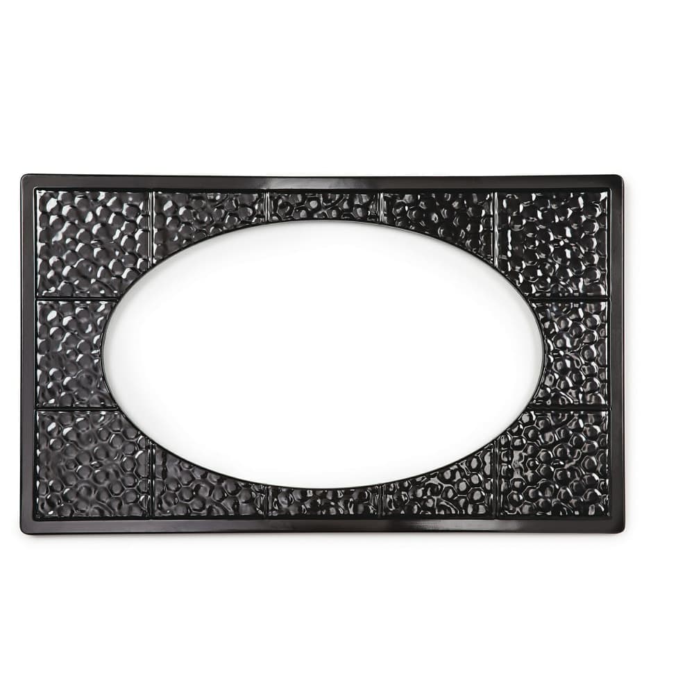 GET Full Size Tile w/ (1) Cut-Outs for ML-183/ML-184, Melamine, Black (ML-192-BK)