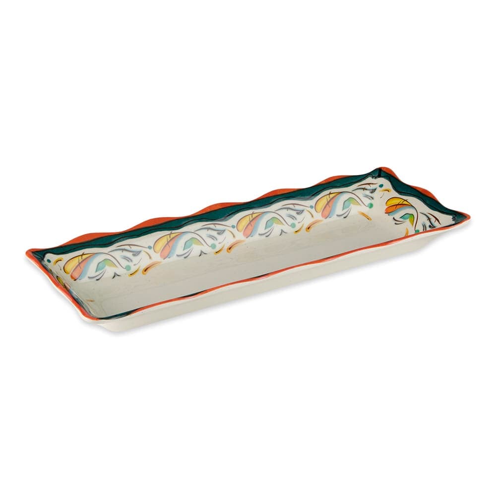 GET Rectangular Display Tray, 17 1/2" x 6 3/4", Melamine, White (ML-87-BF)
