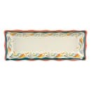 GET Rectangular Display Tray, 17 1/2" x 6 3/4", Melamine, White (ML-87-BF) thumbnail 3