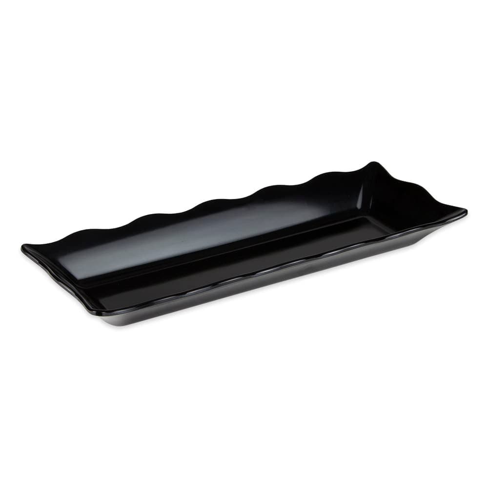GET Rectangular Display Tray, 17 1/2" x 6 3/4", Melamine, Black (ML-87-BK)