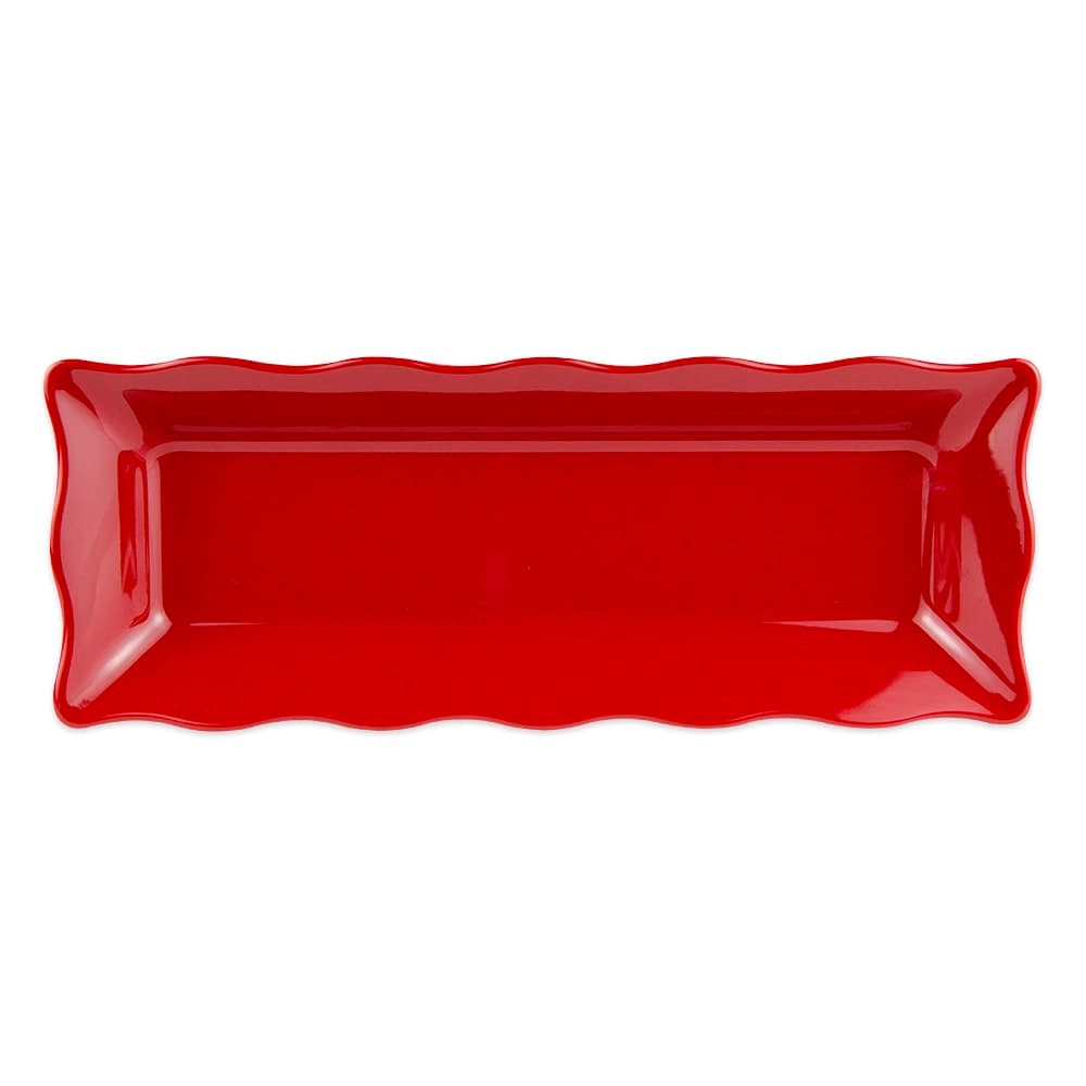GET Rectangular Display Tray, 17 1/2" x 6 3/4", Melamine, Red (ML-87-RSP)