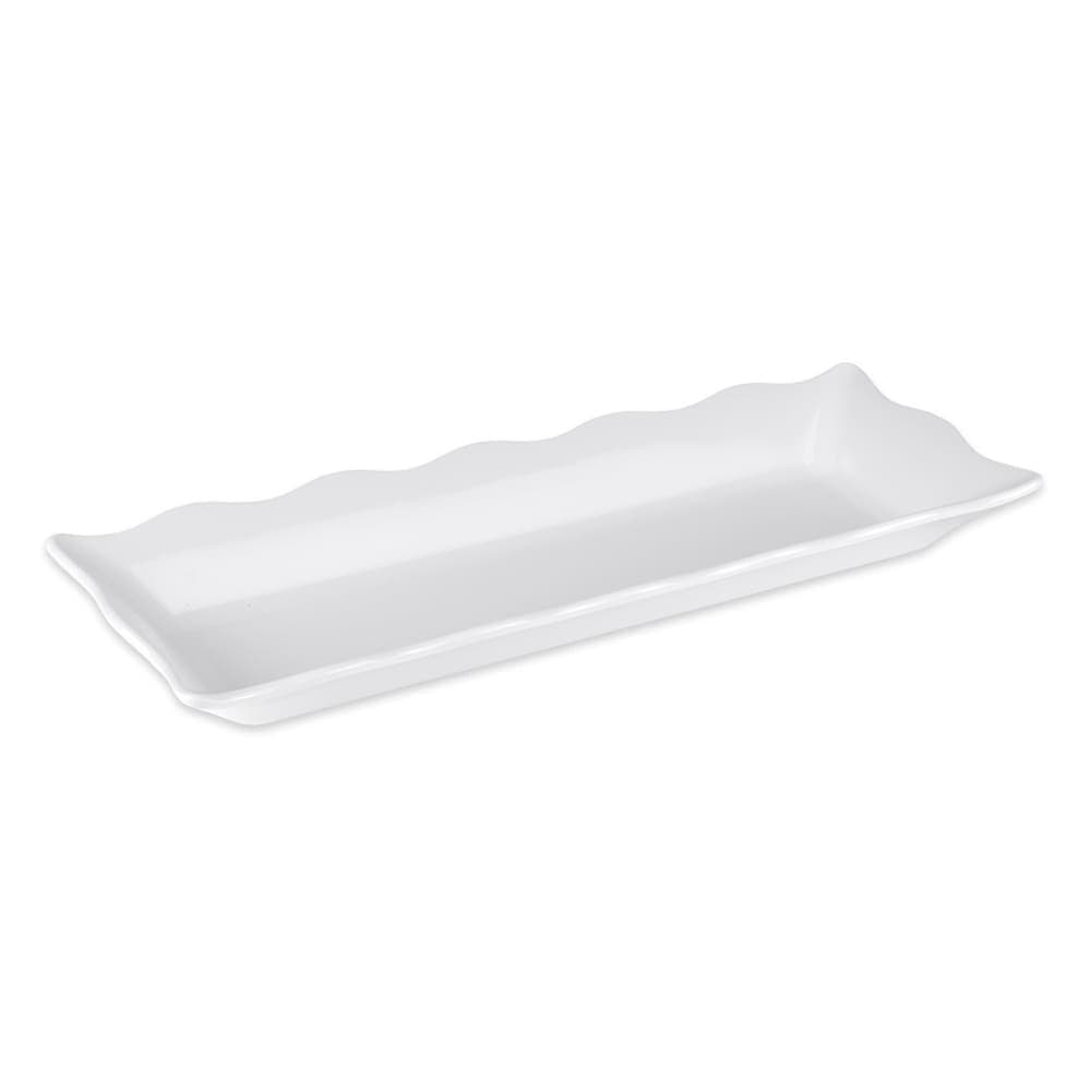 GET Rectangular Display Tray, 17 1/2" x 6 3/4", Melamine, White (ML-87-W)