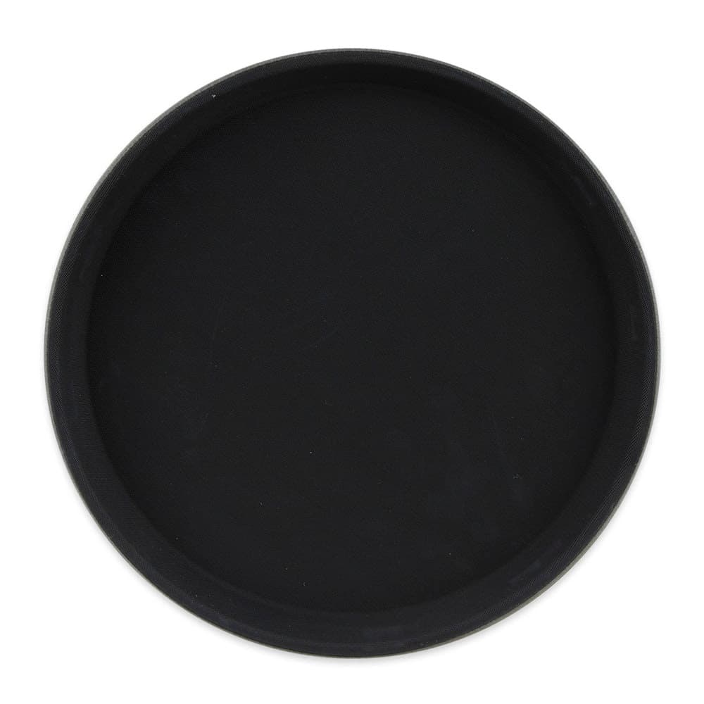 GET 11" Round Serving Tray, Melamine, Black (NS-1100-BK)