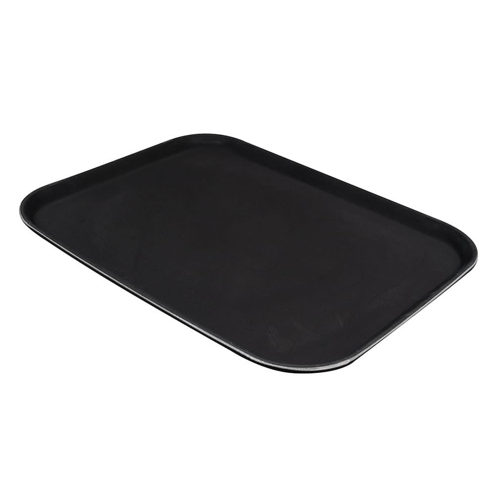 GET Rectangular Serving Tray, 14" x 18", Melamine, Black (NS-1418-BK)