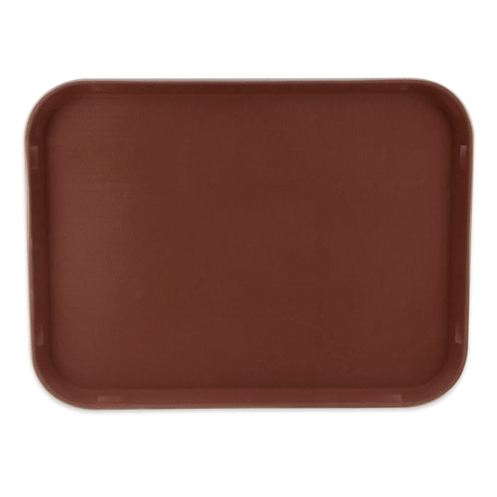 GET Rectangular Serving Tray, 15" x 20", Melamine, Brown (NS-1520-BR)