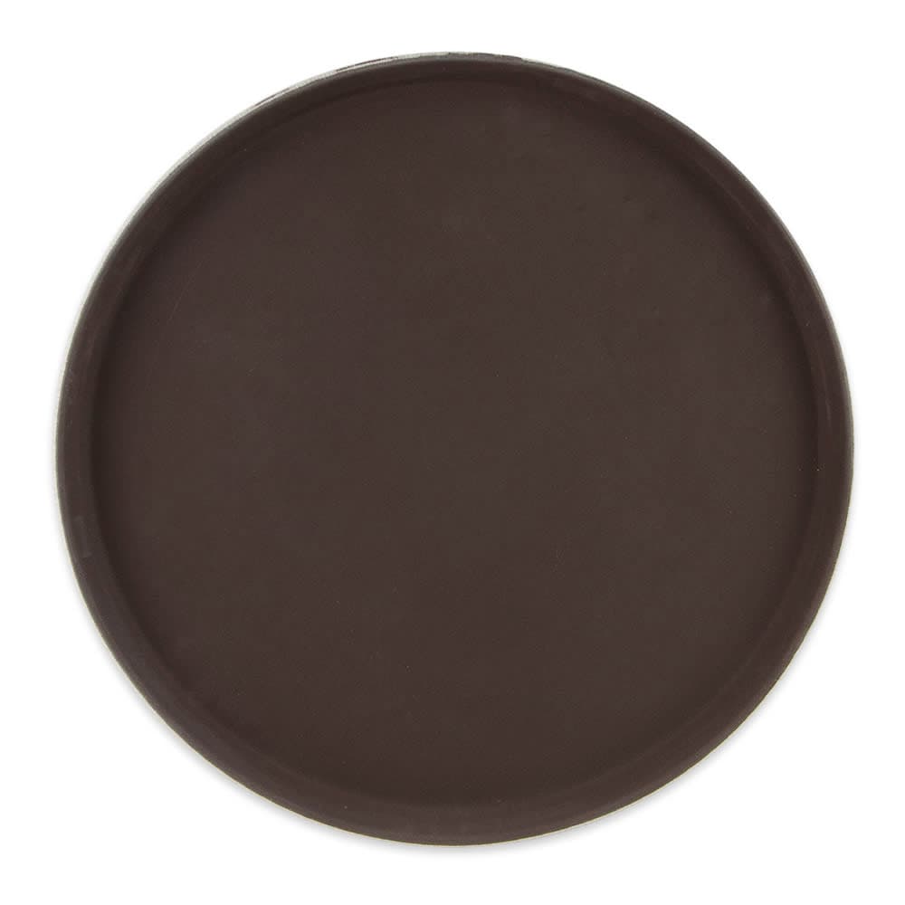 GET 16" Round Serving Tray, Melamine, Brown (NS-1600-BR)