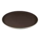 GET 16" Round Serving Tray, Melamine, Brown (NS-1600-BR) thumbnail 2