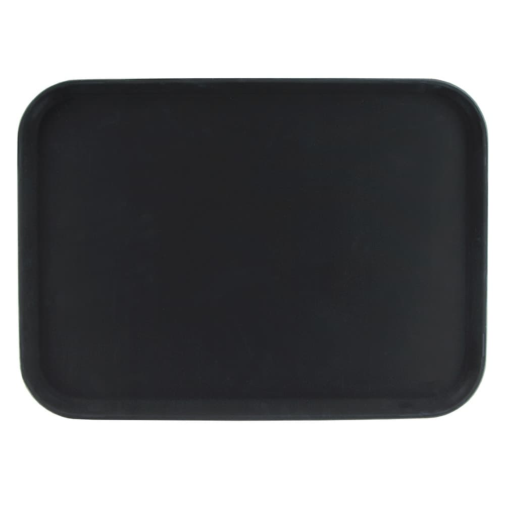 GET Rectangular Serving Tray, 16" x 22", Melamine, Black (NS-1622-BK)