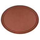 GET Oval Serving Tray, 25" x 20", Melamine, Brown (NS-2500-BR) thumbnail 2