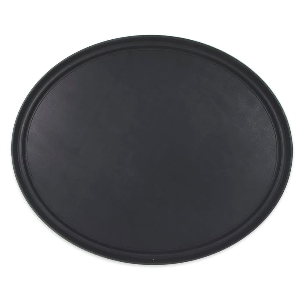GET Oval Serving Tray, 31" x 25", Melamine, Black (NS-3100-BK)