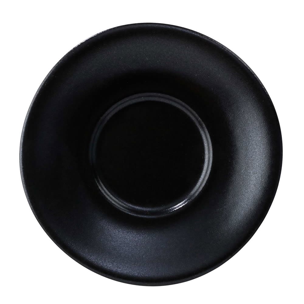 GET 6 1/2" Round Cosmos Pluto Tea/Bouillon Saucer - Porcelain, Black (PP1941900324)