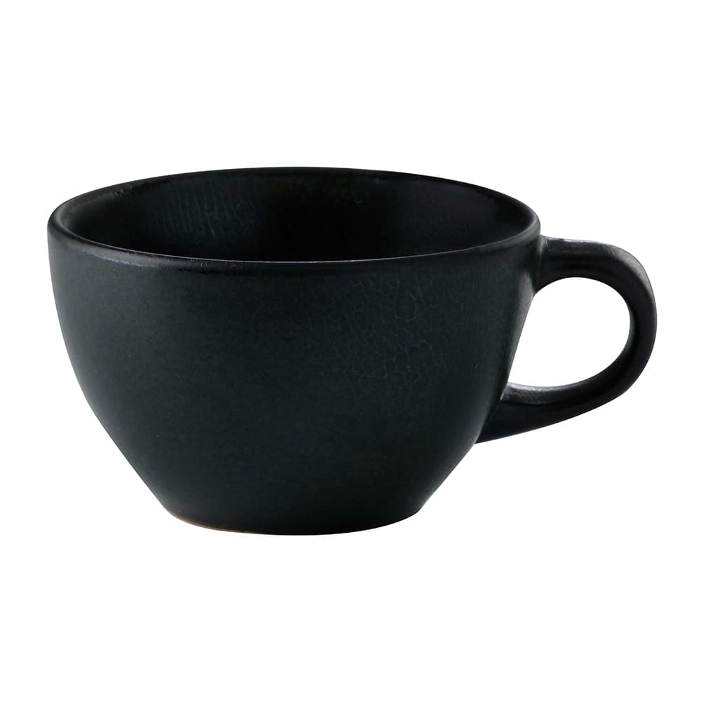 GET 8 4/5 oz Cosmos Pluto Tea Cup - Porcelain, Black (PP1941904424)