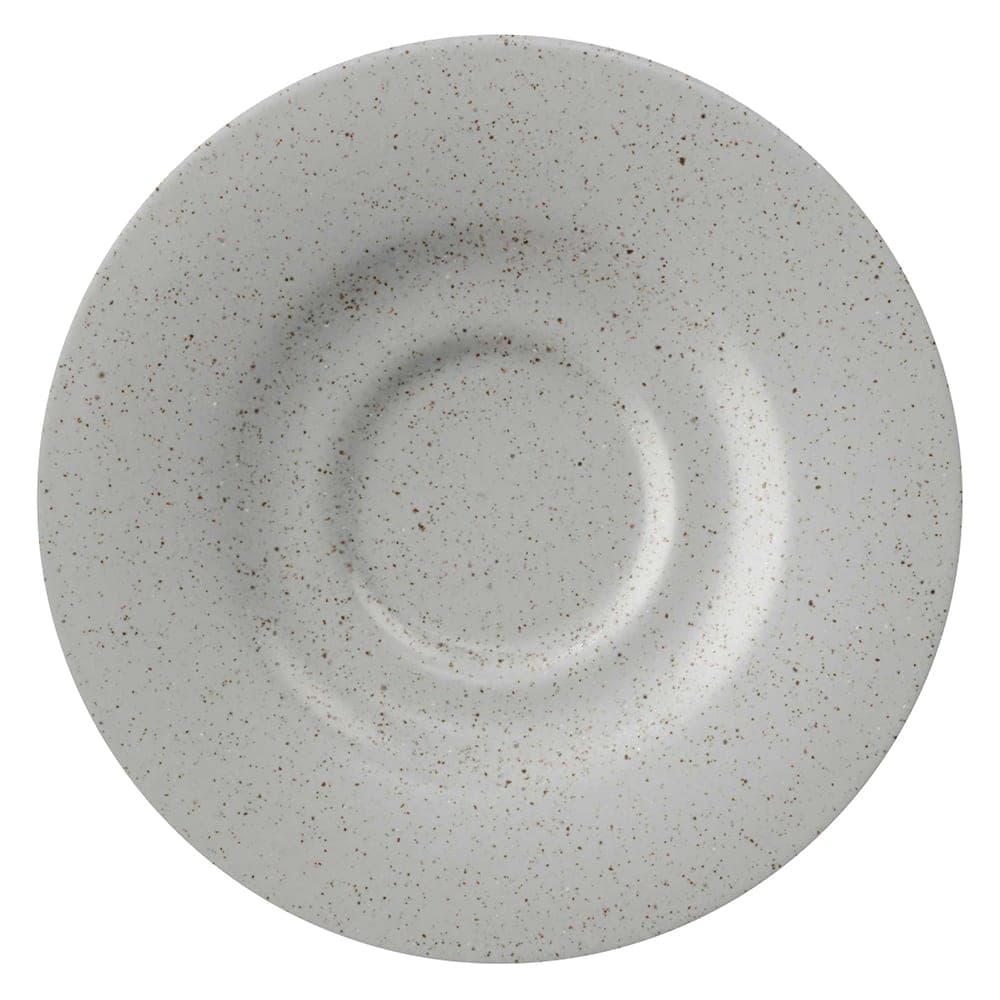 GET 6 1/2" Round Cosmos Moon Tea/Bouillon Saucer - Porcelain, Speckled Gray (PP1944900324)