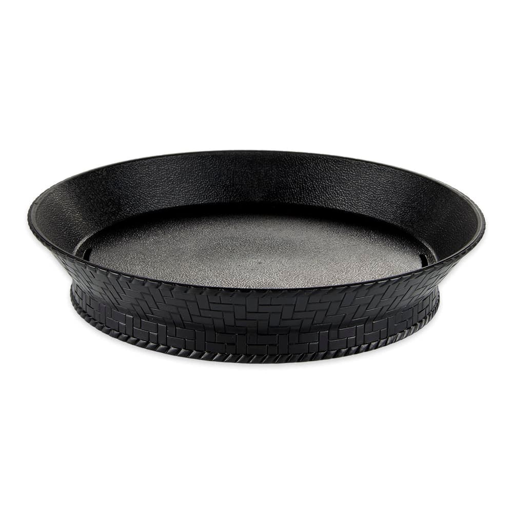 GET 10 1/2" Round Fast Food Basket, Polypropylene, Black (RB-880-BK)