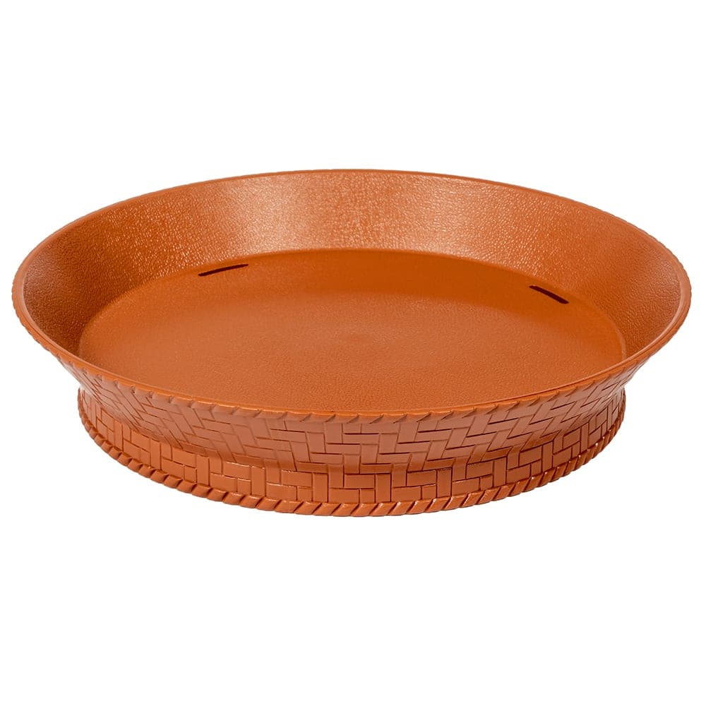 GET 10 1/2" Round Fast Food Basket, Polypropylene, Terracotta (RB-880-TER)