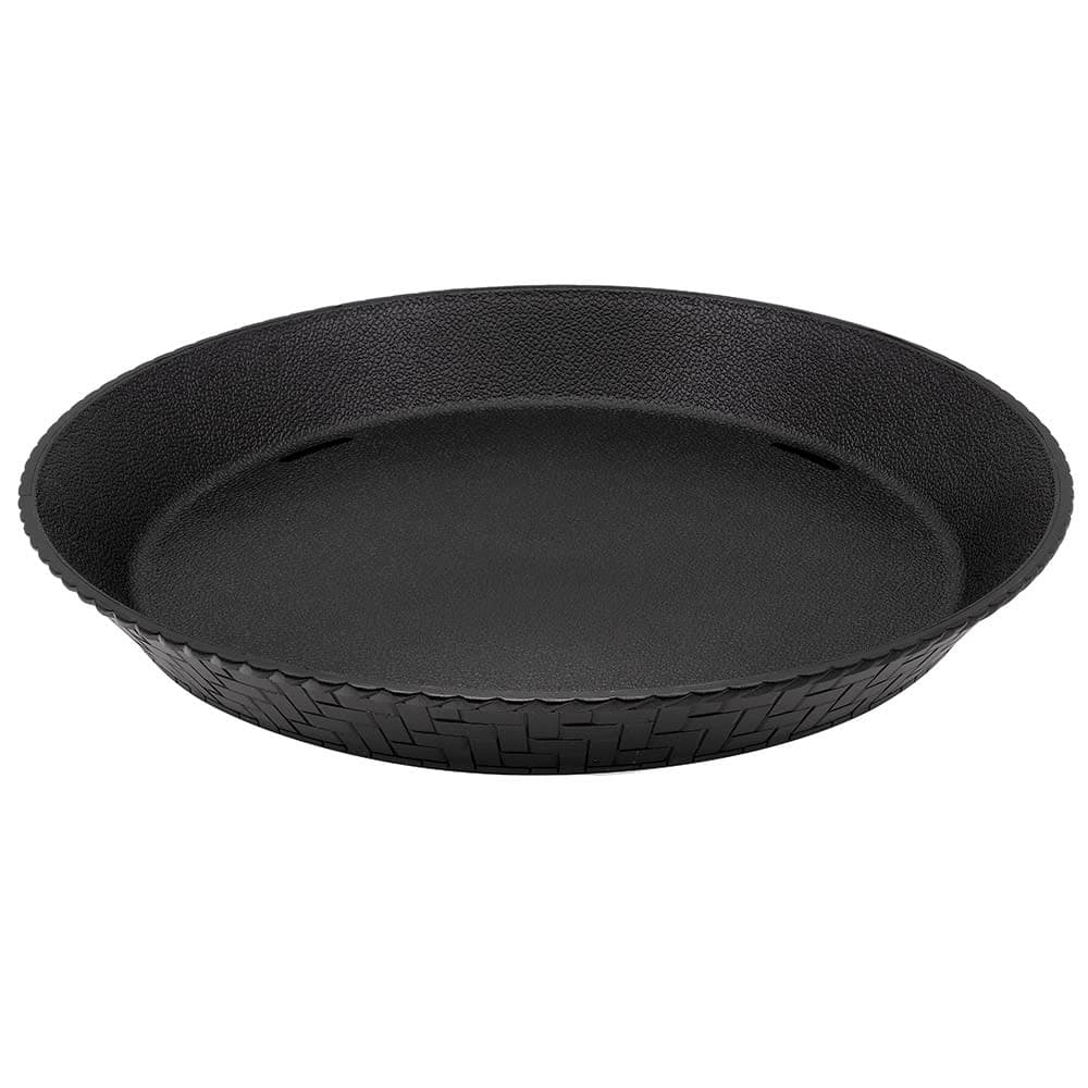 GET 12" Round Fast Food Basket, Polypropylene, Black (RB-891-BK)