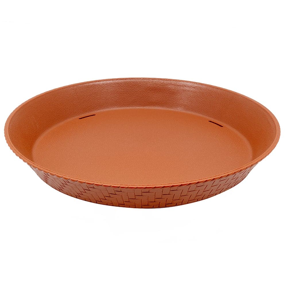 GET 12" Round Fast Food Basket, Polypropylene, Terracotta (RB-891-TER)